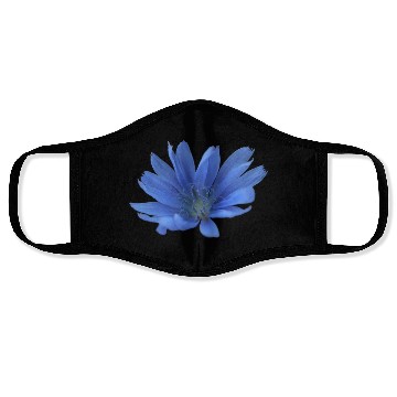 Discover blue flower blueweed purple blossom Face Masks