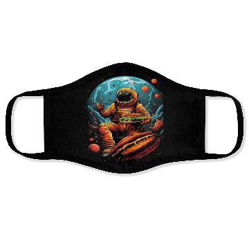 Discover Astronaut Outer Space Spaceman Spaceship Face Masks