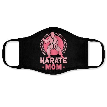 Discover Karate Mom Fighter Self Defence Karateka Face Masks