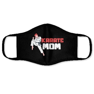 Discover Karate Mom Karateka Self Defence Fighter Face Masks