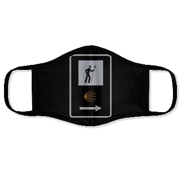 Discover Way of St. James Pilgrim Camino Shell Sign Face Masks