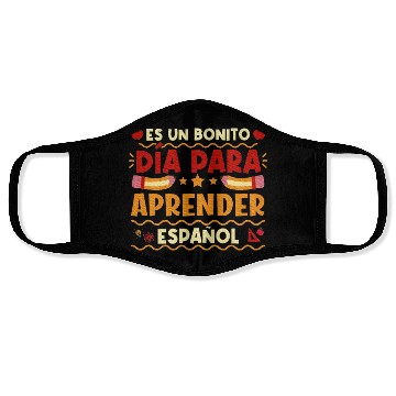 Discover Espanol Maestra Hispanic Teacher Spanish Teacher Face Masks
