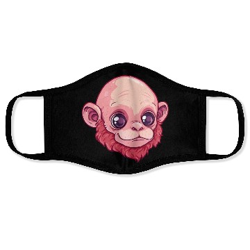 Discover Adorable Uakari Monkey with Big Eyes Face Masks