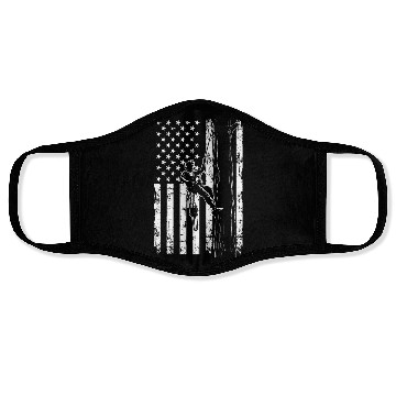 Discover American Flag Arborist For Men Cool Tree Lover Face Masks