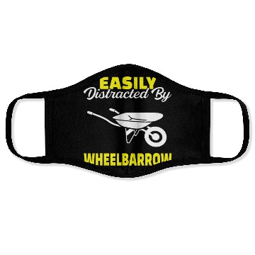 Discover Wheelbarrow Art Design Farmer Gardener Face Masks