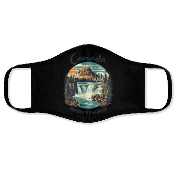 Discover Canada nature's paradise Face Masks