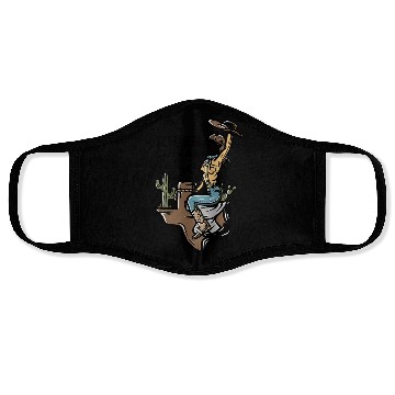 Discover WILD WEST COW GIRL Face Masks