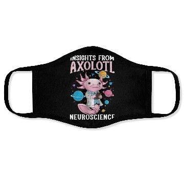 Discover Axolotl Science Teacher Mexican Salamander Face Masks