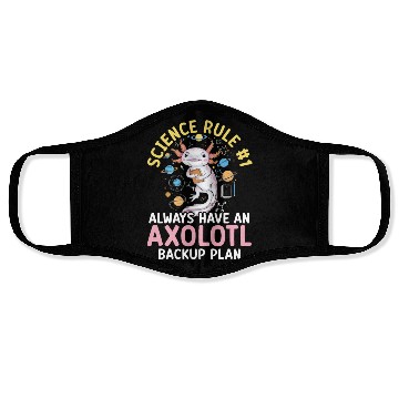Discover Axolotl Science Teacher Mexican Salamander Face Masks