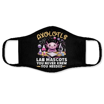 Discover Axolotl Science Teacher Mexican Salamander Face Masks