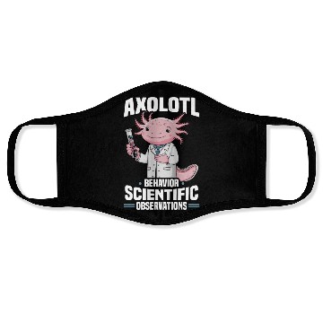 Discover Axolotl Science Teacher Mexican Salamander Face Masks
