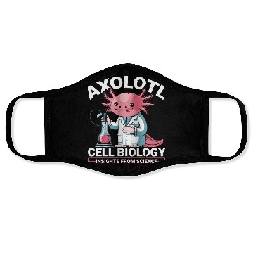 Discover Axolotl Science Teacher Mexican Salamander Face Masks