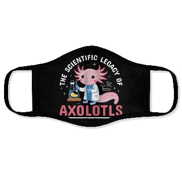 Discover Axolotl Science Teacher Mexican Salamander Face Masks
