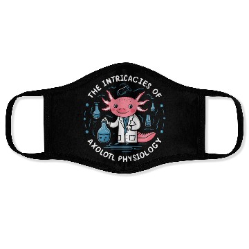 Discover Axolotl Science Teacher Mexican Salamander Face Masks