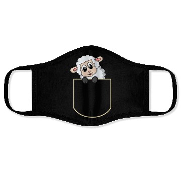 Discover Funny Sheep Pocket Gift Face Masks