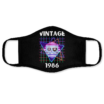 Discover VINTAGE 1986 Face Masks