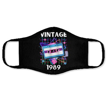 Discover VINTAGE 1989 Face Masks