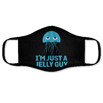 Discover I'm Just A Jelly Guy Jellyfish Song Pun Music Face Masks