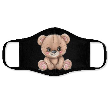 Discover Cute Kawaii Teddy Bear Clipart, Cute Teddy Bear Face Masks