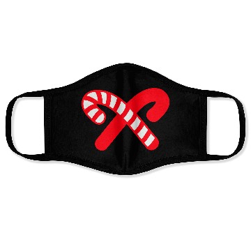 Discover Candy Canes Icon Face Masks