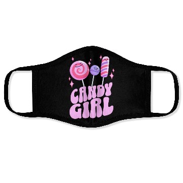 Discover Sweet Pink Candy Girl Face Masks