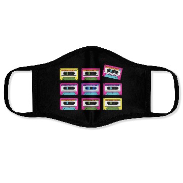 Discover Retro Mix Tapes from 80s and 90s Face Masks
