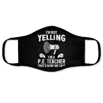 Discover PE Teacher Art Gym Teacher Face Masks