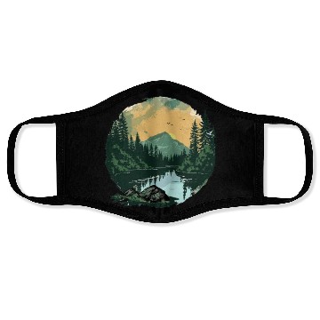 Discover Forest Bathing Japanese Nature Forest Bather Face Masks