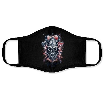 Discover "Warrior Spirit - Viking Skull Design" Face Masks