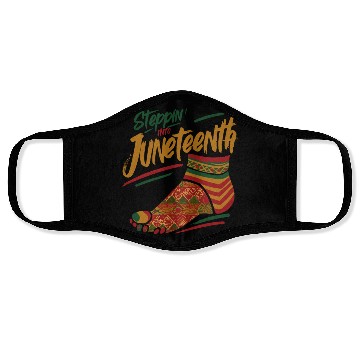 Discover Stepping into juneteenth 1865 independence day Face Masks