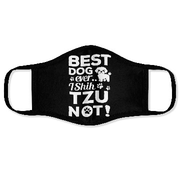 Discover Shih Tzu Face Masks Funny Dog Pet Best Dog Ever