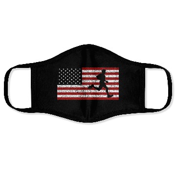 Discover American Flag Running Runner Face Masks