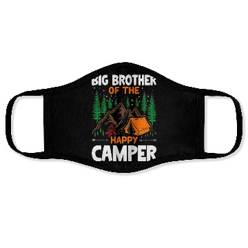 Discover Big Brother of The Happy Camper Hiking Lover Face Masks