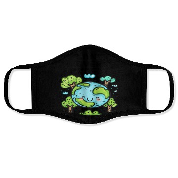 Discover Planet Over Profit Earth Day Face Masks