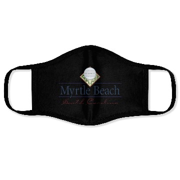 Discover Myrtle Beach Golf South Carolina Face Masks