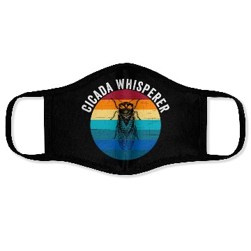 Discover Funny Cicada Whisperer Funny Cicada Magicicada Face Masks
