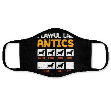 Discover Labrador Owner PLAYFUL LAB ANTICS Funny Face Masks