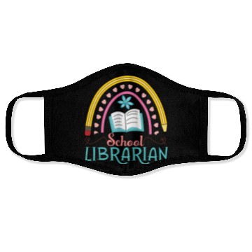 Discover School Librarian - Back to school Face Masks
