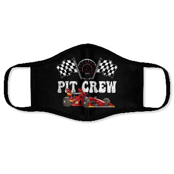 Discover Pit Crew Racing Face Masks