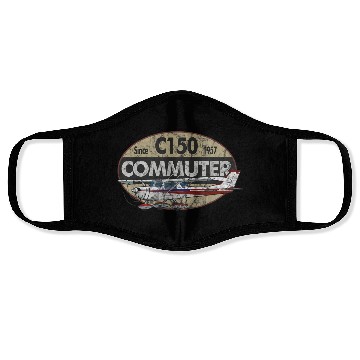 Discover C 150 Commuter Airplane Vintage Face Masks