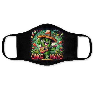 Discover Cinco de Mayo Cactus Face Masks