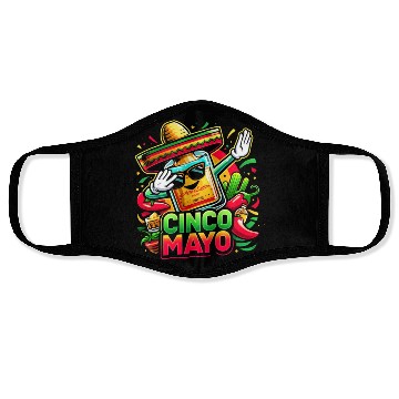 Discover Cinco de Mayo Tequila Bottle Face Masks