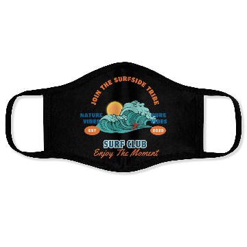 Discover Surfing Club Face Masks