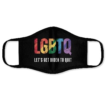 Discover LGBTQ Lets Get Biden To Quite Gay Pride Face Masks