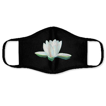 Discover White Lotus Illustration Face Masks