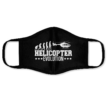 Discover Heli Pilot Helicopter Evolution Face Masks