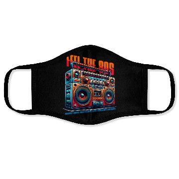 Discover Feel The 80s for a 80s Fan Face Masks