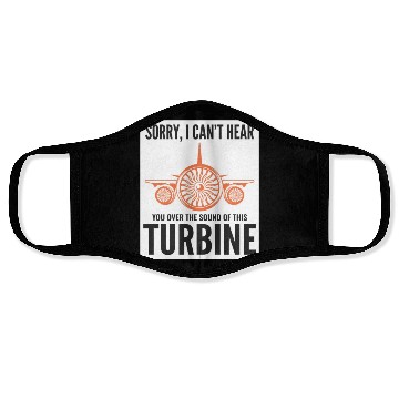 Discover Aircraft Jet Engine Mechanic Aviation Technician Face Masks