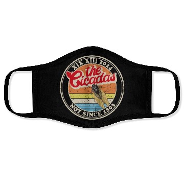 Discover 2024 Cicada Brood XIII XIX Not Since 1803 Face Masks