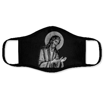 Discover Scary Knight Clothing Catholic Praying Face Masks